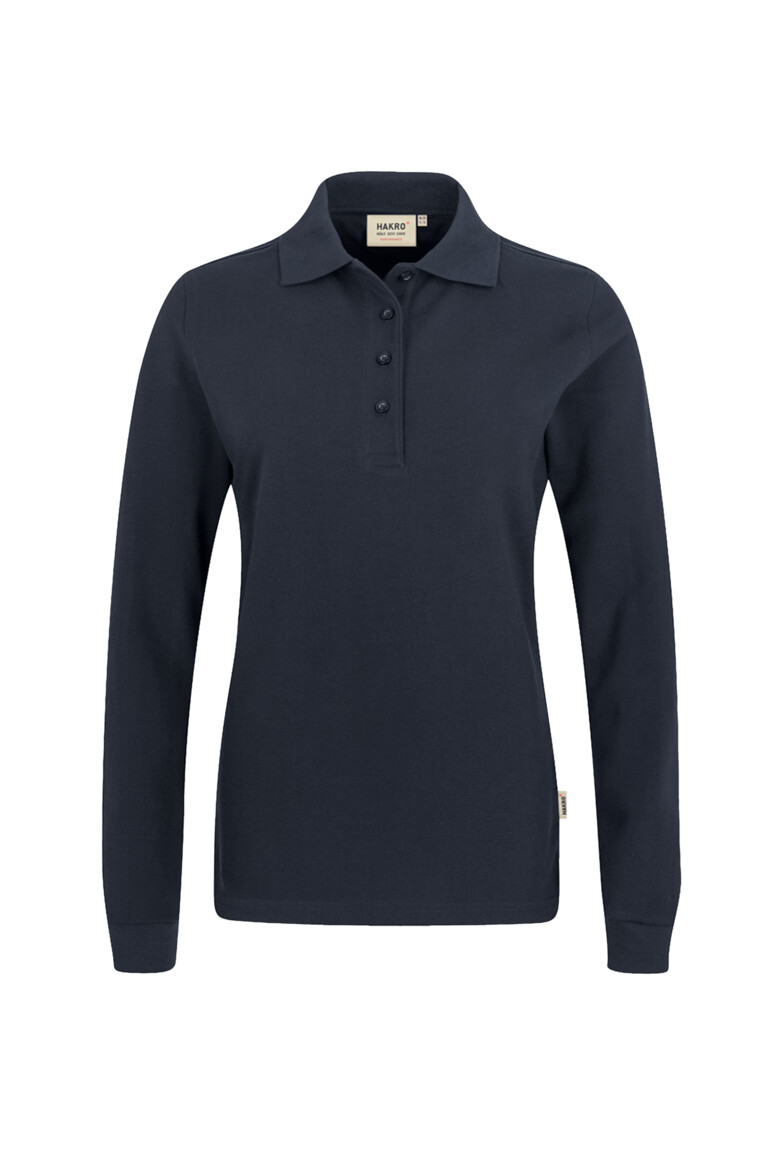 HAKRO Damen Longsleeve-Poloshirt Mikralinar® 215
