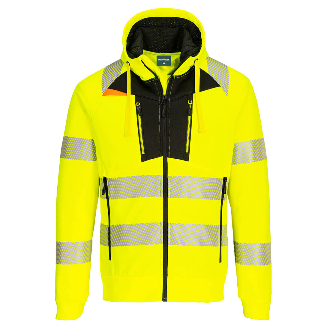 Portwest DX484 - DX4 Hi-Vis Kapuzenjacke mit Reißverschluss